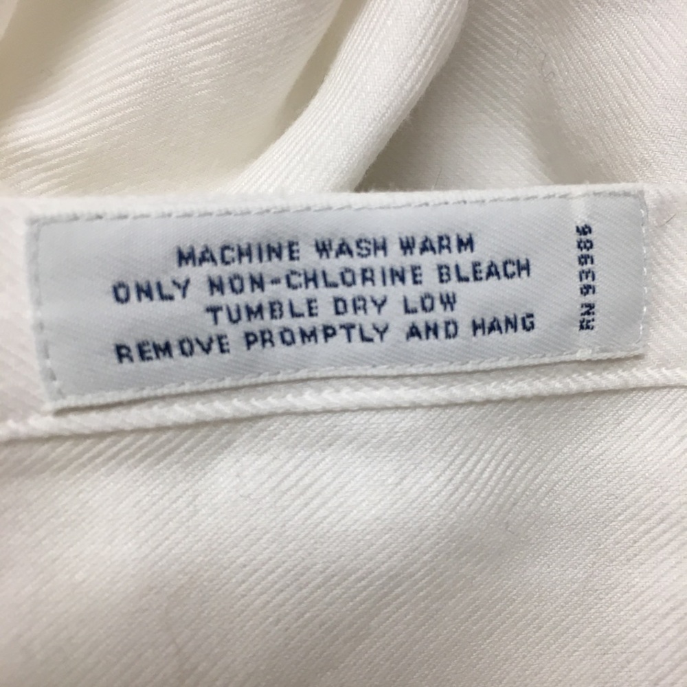 Brooks Brothers 100% Cotton Fitted Non-iron Button Down Blouse 2 White Office - Picture 8 of 9